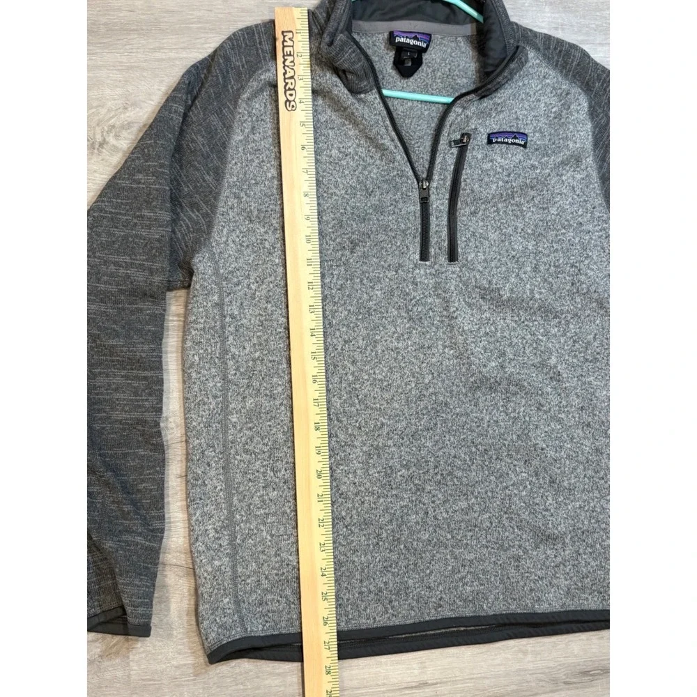 Patagonia Better Sweater 1/4 Zip Fleece Mens Large Grey Pullover 25523 FA19 - Picture 2 of 8